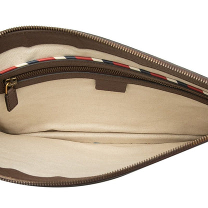 Gucci GG Supreme Courier Patch Shoulder Bag Clutch 2-Way Beige Multicolor — view 4