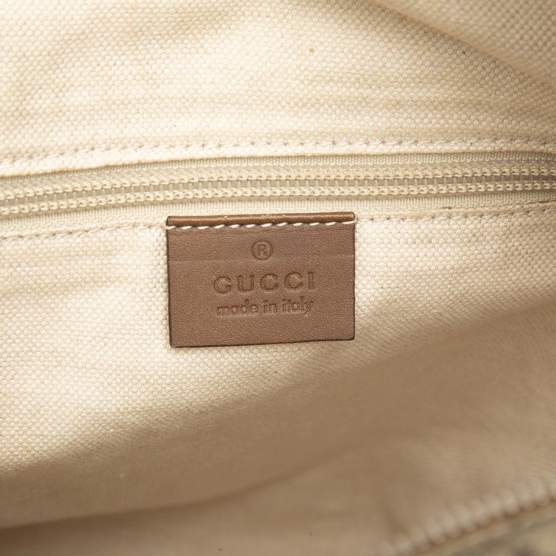Gucci Diamante Shoulder Bag Beige Brown Leather — view 5