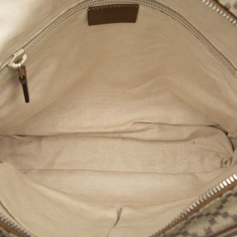 Gucci Diamante Shoulder Bag Beige Brown Leather — view 4