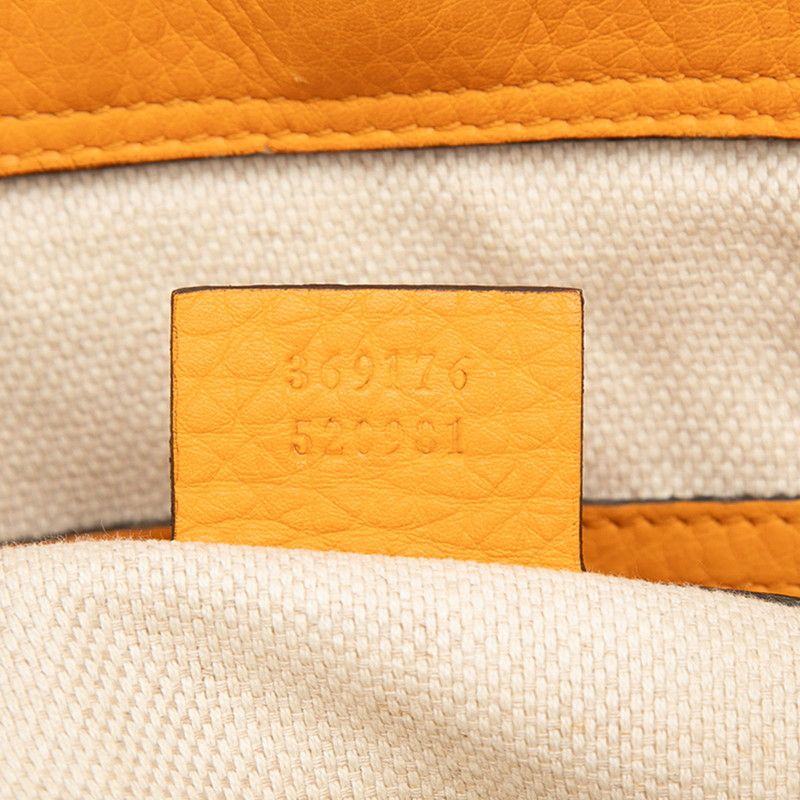 Gucci Soho 2-Way Shoulder Bag Orange Leather — view 6
