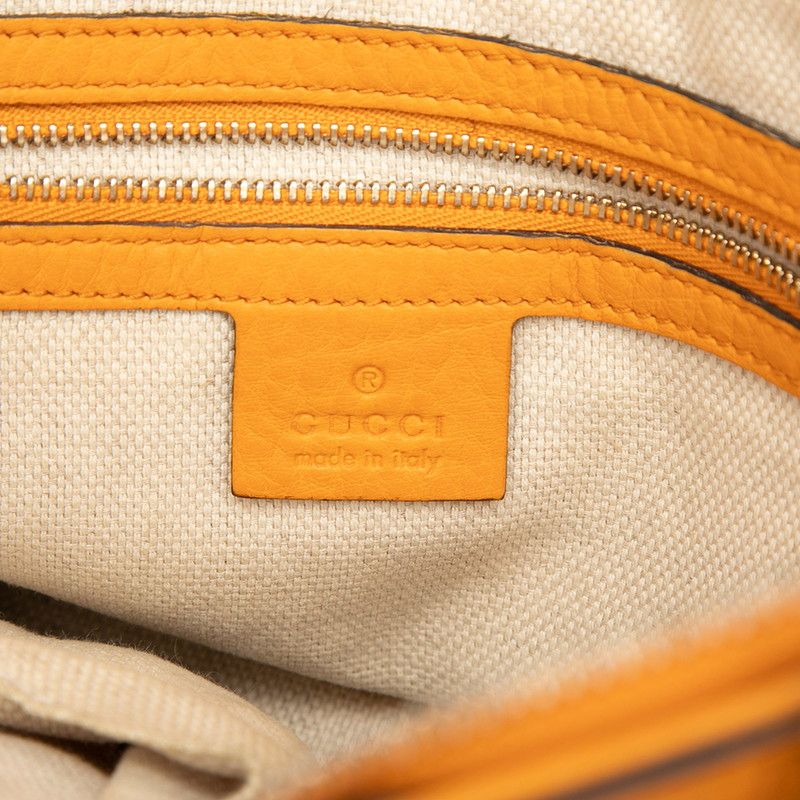 Gucci Soho 2-Way Shoulder Bag Orange Leather — view 5