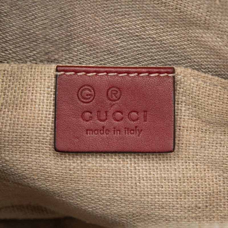 Gucci Micro Guccissima 2-Way Shoulder Bag Red Leather — view 5