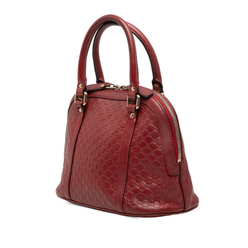 Gucci Micro Guccissima 2-Way Shoulder Bag Red Leather — view 2