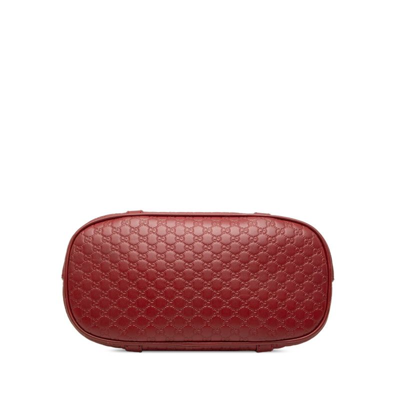 Gucci Micro Guccissima 2-Way Shoulder Bag Red Leather — view 3