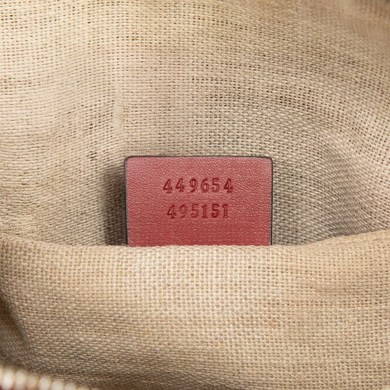 Gucci Micro Guccissima 2-Way Shoulder Bag Red Leather — view 6