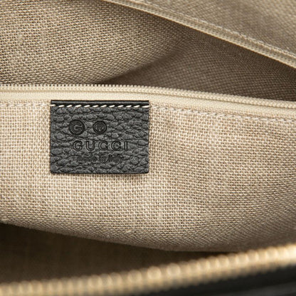 Gucci Interlocking 2-Way Shoulder Bag Black Leather — view 6