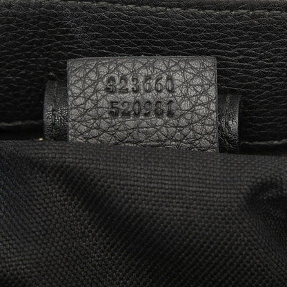 Gucci Bambu 2-Way Shoulder Bag Black Leather — view 6