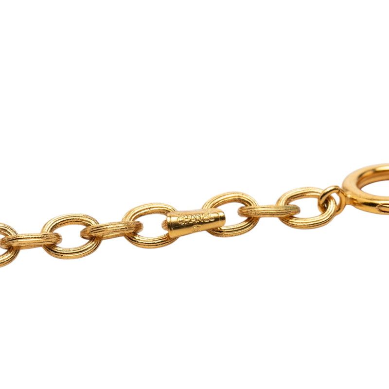 Chanel CC Logo Lion Crown Necklace Gold Plated — view 5