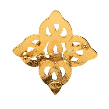 Chanel CC Logo Brooch Gold Plated — view 2