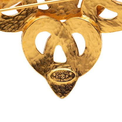 Chanel CC Logo Brooch Gold Plated — view 3