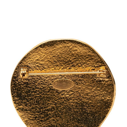Chanel CC Logo Sun Vintage Brooch Gold Plated — view 3