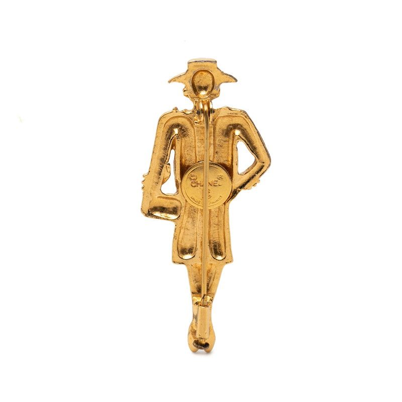 Chanel Mademoiselle Pin Brooch Gold Plated — view 2