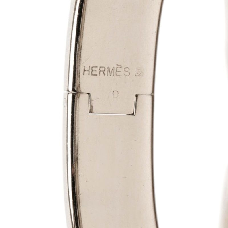 Hermes Click PM Bracelet Silver Ivory Metal Enamel — view 4