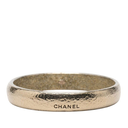 Chanel Logo Bangle Champagne Gold Plated 1- Bracelet
