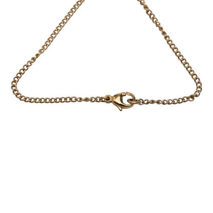 Chanel CC Logo Mushroom Bracelet Gold Orange Plated Enamel — view 4