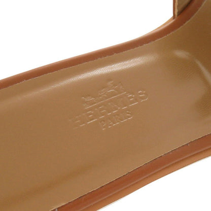 Hermes Oran 36.5 Leather Brown Sandals — view 6