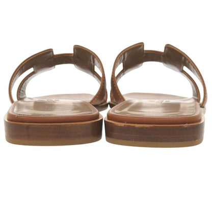 Hermes Oran 36.5 Leather Brown Sandals — view 4