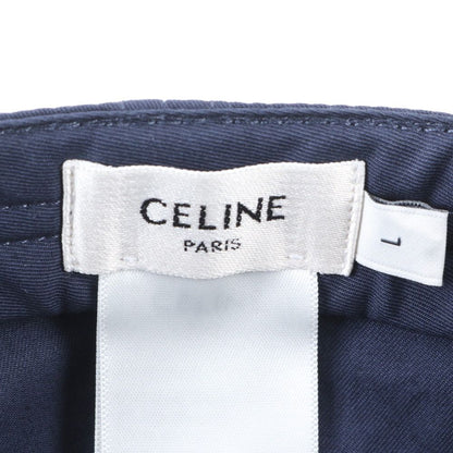 Celine Logo Embroidery Baseball Cap L Hat Navy — view 7