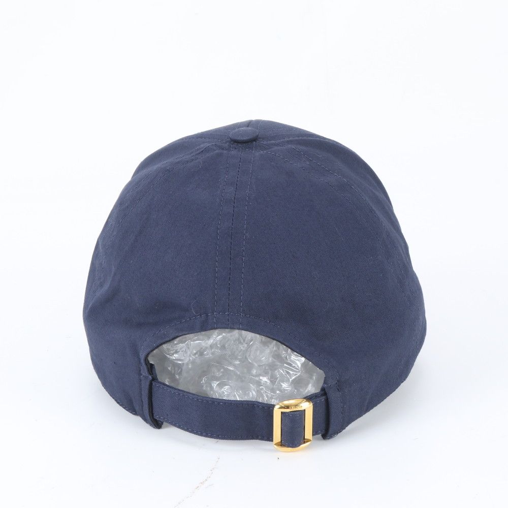 Celine Logo Embroidery Baseball Cap L Hat Navy — view 4