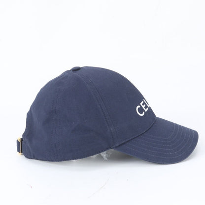 Celine Logo Embroidery Baseball Cap L Hat Navy — view 5