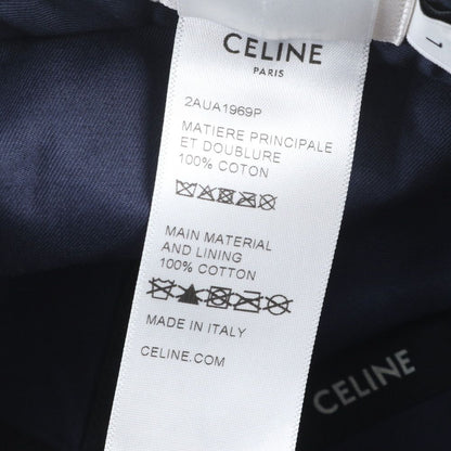 Celine Logo Embroidery Baseball Cap L Hat Navy — view 8