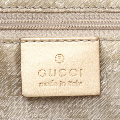 Gucci Jackie 001 Leather Canvas Handbag Tote — view 9