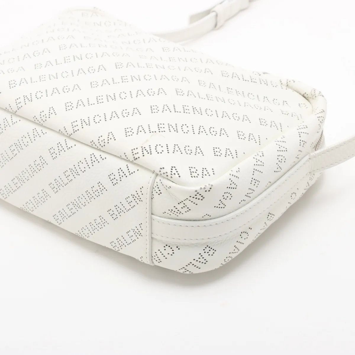 Balenciaga Perforated Leather Shoulder Bag Crossbody — view 3