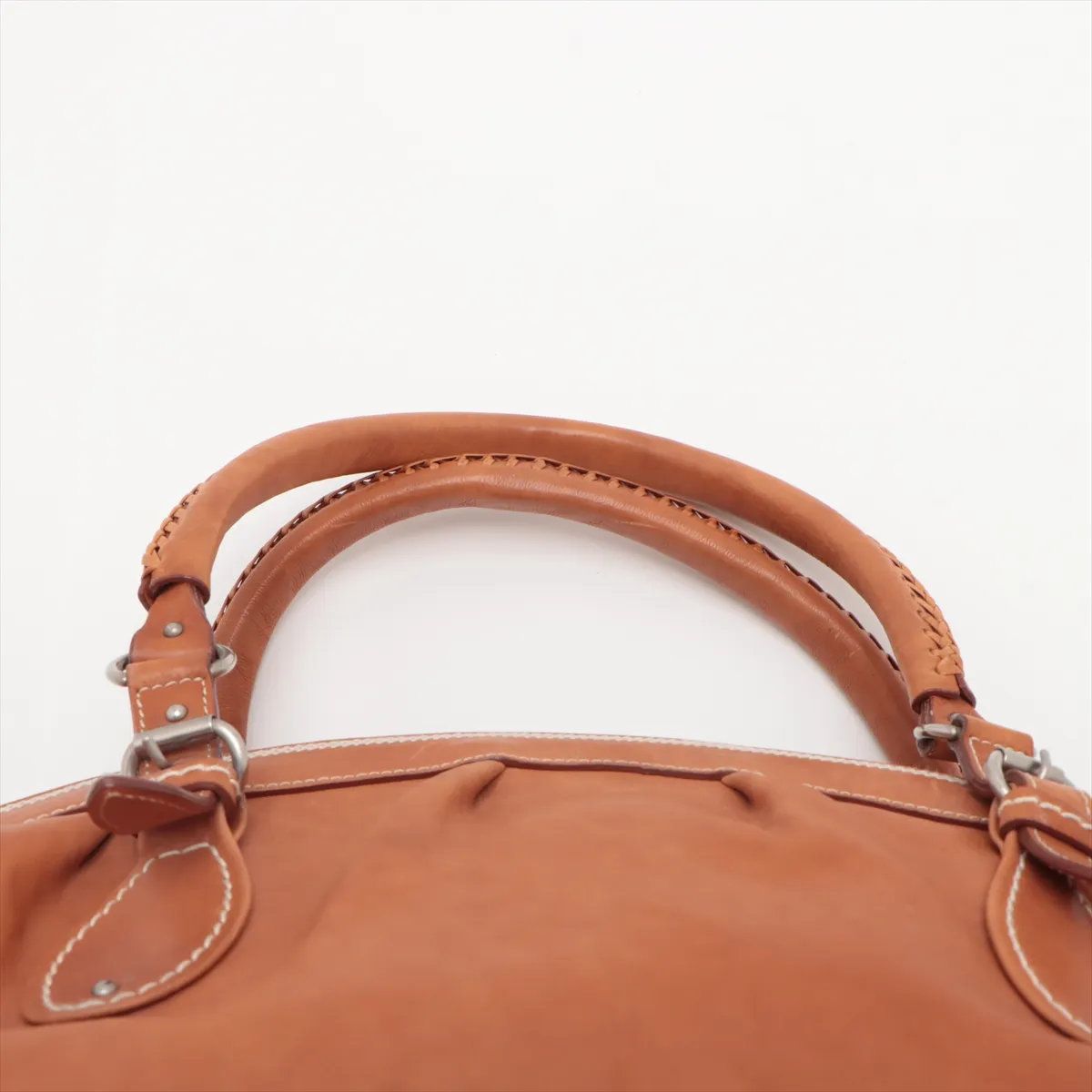 Dior Daimaru 290 Years Leather Handbag Tote Brown — view 6