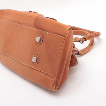 Dior Daimaru 290 Years Leather Handbag Tote Brown — view 3