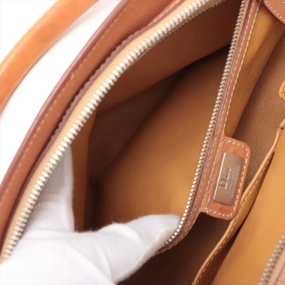 Dior Daimaru 290 Years Leather Handbag Tote Brown — view 8