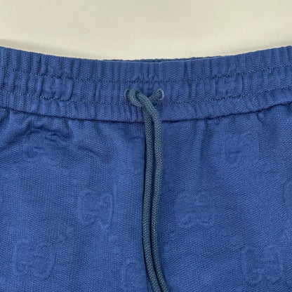 Gucci Navy Yellow GG Logo Jacquard Track Pants — view 7