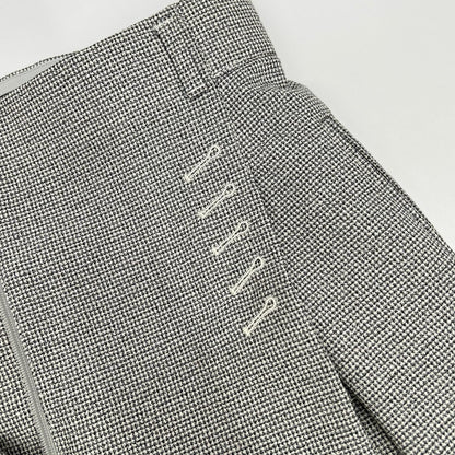 Fendi White Black Check Barrel Rec Pants 40 — view 7