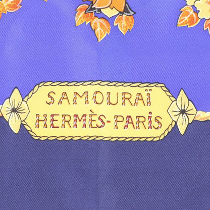 Hermes Tagged Carre 90 Samourai Samurai Silk Scarf — view 7