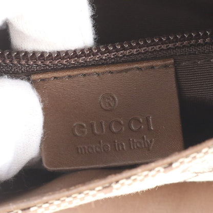 Gucci GG Canvas 019 Leather Shoulder Bag Crossbody Messenger Brown — view 9