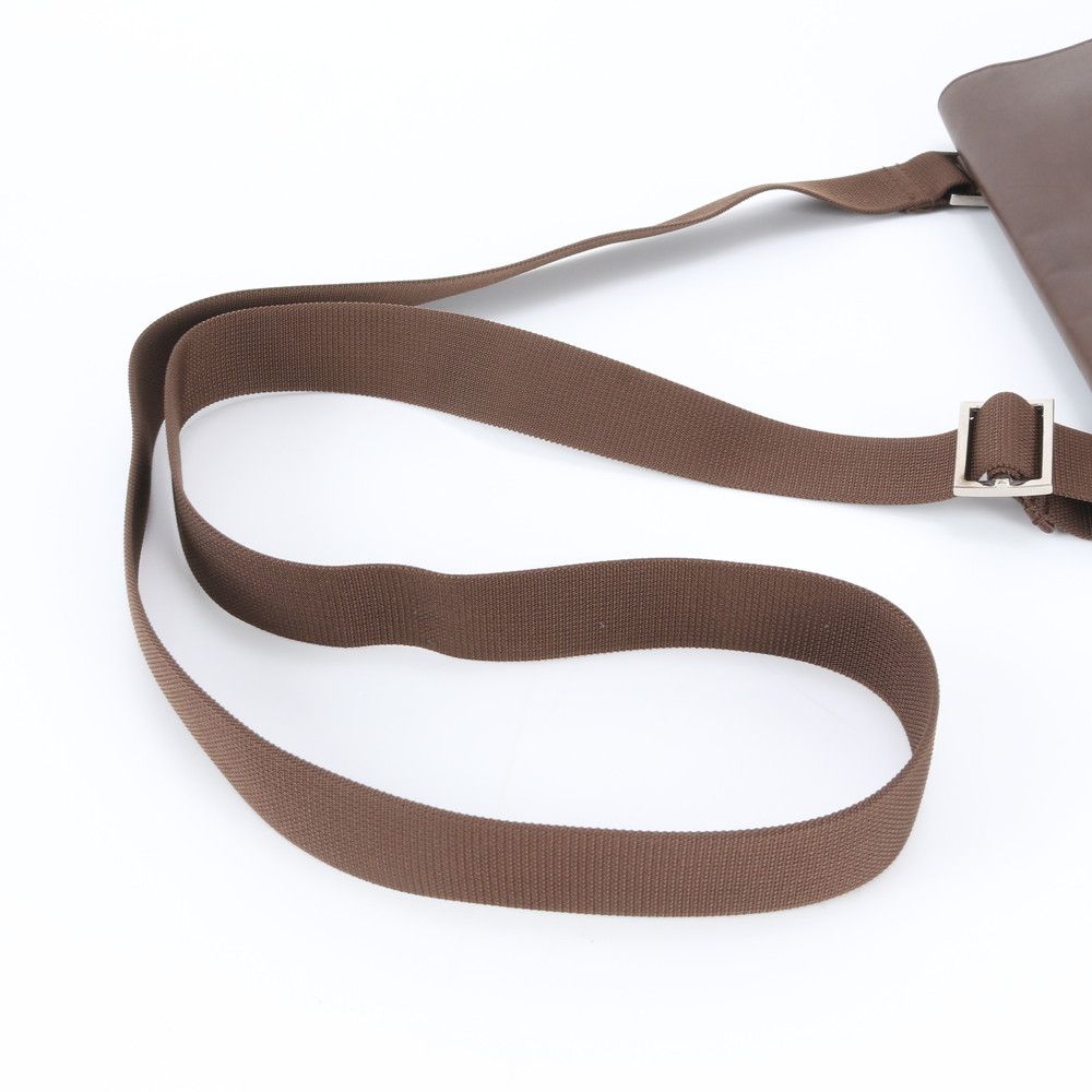 Gucci GG Canvas 019 Leather Shoulder Bag Crossbody Messenger Brown — view 3