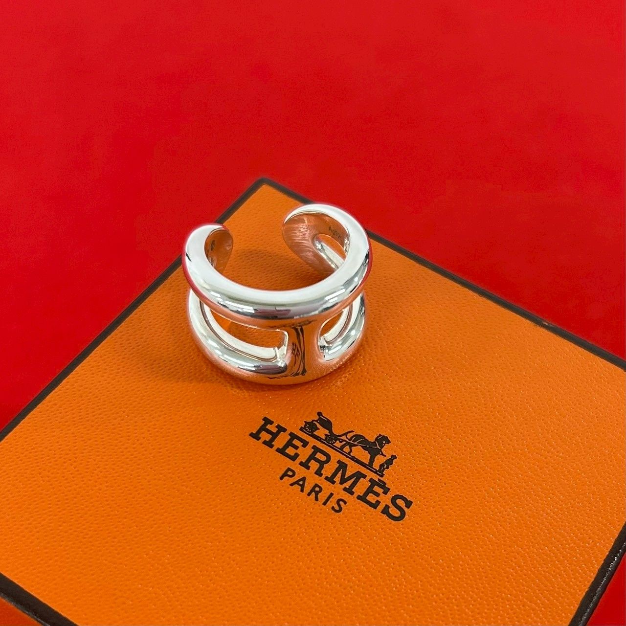 Hermes Osmose PM Ring 925 Sterling Silver