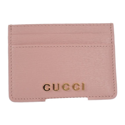 Gucci Script Card Case Leather Light Pink — view 2