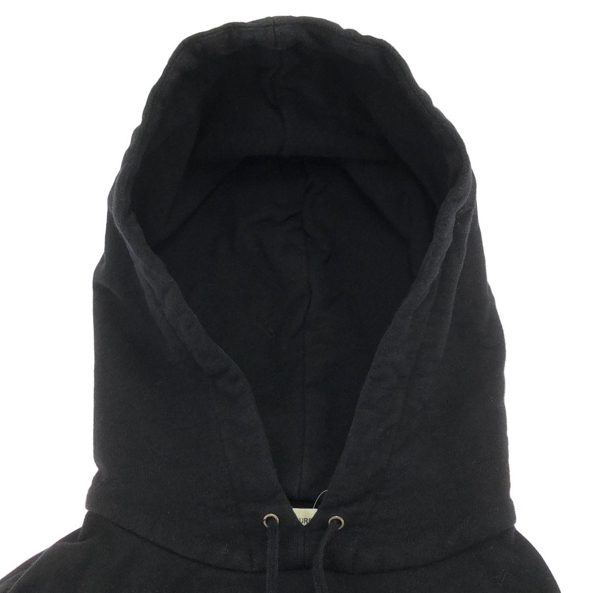 Saint Laurent Paris Logo Print Pullover Sweatshirt Hoodie Black — view 4