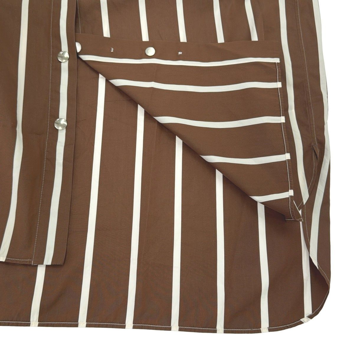 Celine by Phoebe Philo Striped Maxi Dress 2 Brown White 36 — view 6