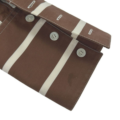 Celine by Phoebe Philo Striped Maxi Dress 2 Brown White 36 — view 7