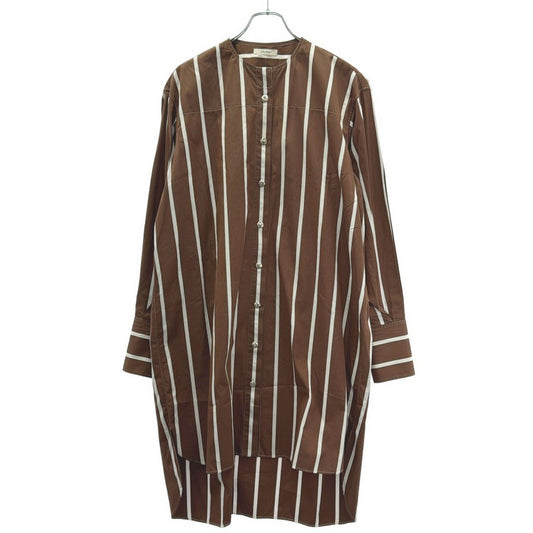 Celine by Phoebe Philo Striped Maxi Dress 2 Brown White 36