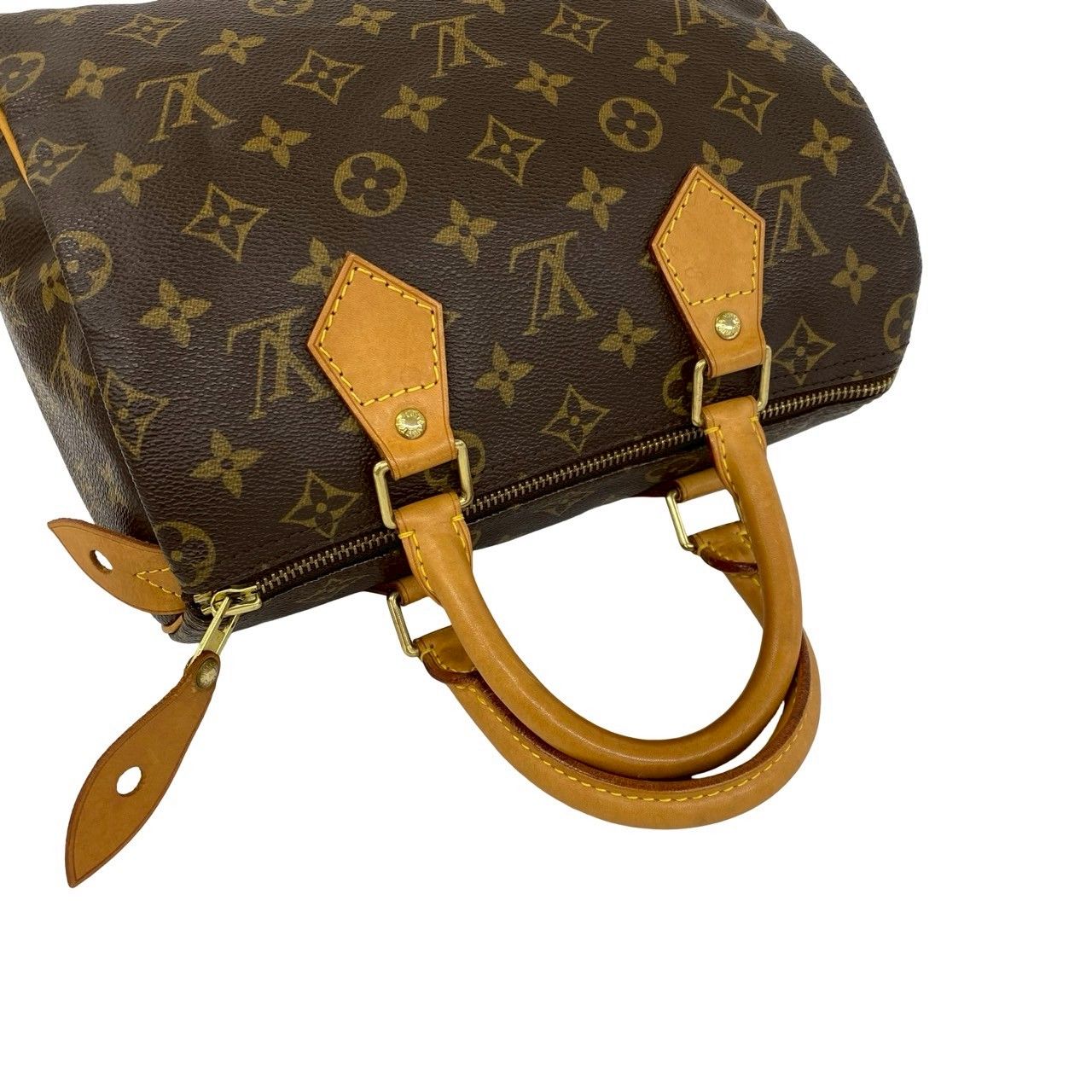 Louis Vuitton Speedy 25 Monogram Pattern Leather Mini Boston Bag Brown — view 4