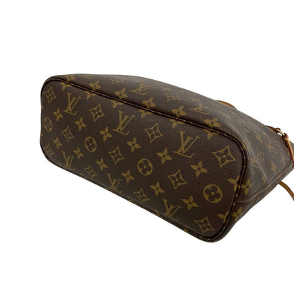 Louis Vuitton Neverfull PM Monogram Logo Pattern Leather Tote Brown — view 8