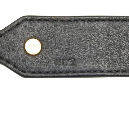 Louis Vuitton Monogram Shoulder Strap Brown Black Leather — view 5
