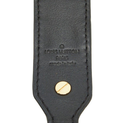 Louis Vuitton Monogram Shoulder Strap Brown Black Leather — view 6