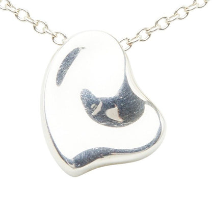 Tiffany & Co Elsa Peretti Full Heart Chain Pendant Silver — view 2