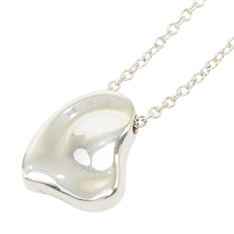 Tiffany & Co Elsa Peretti Full Heart Chain Pendant Silver