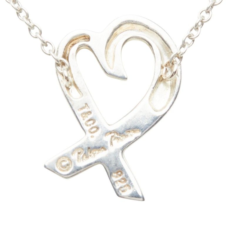 Tiffany & Co Paloma Picasso Loving Heart Chain Pendant Silver — view 3