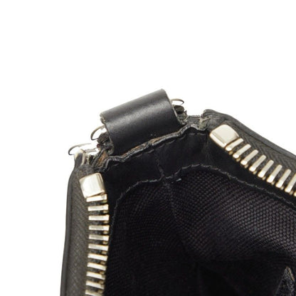 Gucci GG Supreme Small Messenger Bag Crossbody Black Gray Leather — view 7