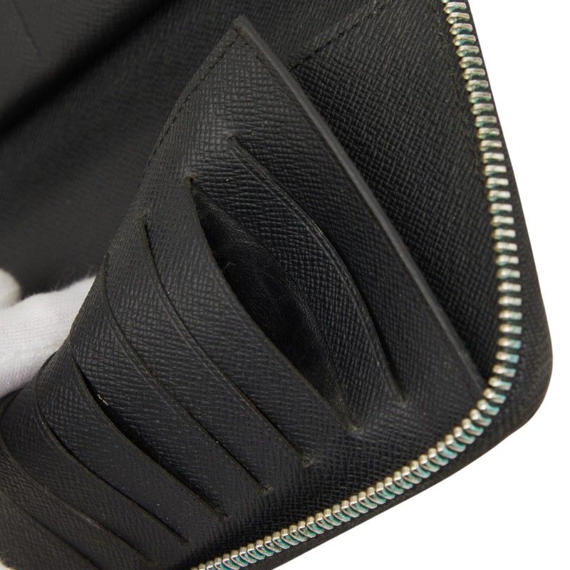 Louis Vuitton Epi Zippy Wallet Vertical Zip Around Noir Black Leather — view 7